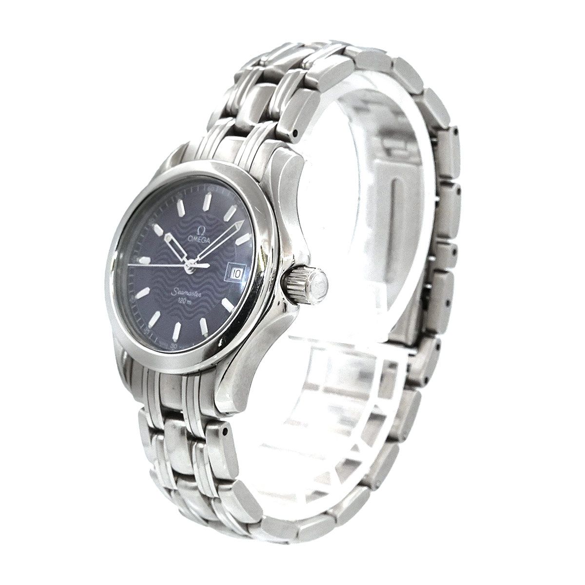 オメガ シーマスター120 ダイバー ホワイト レディース 時計 ブランド
