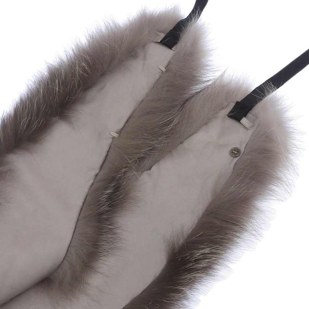 MaxMara マックスマーラ　極美品 フォックスファーティペット　マフラー 超美品 マックスマーラ MAX MARA 現行ベージュタグ 95860379