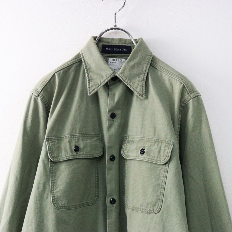 定番 マディソンブルー MADISONBLUE HAMPTON BACK SATIN SHIRT 01（S 
