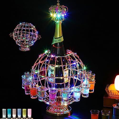 地球儀 テキーラ 地球儀 led酒ボトルの表示棚 カクテルグラス