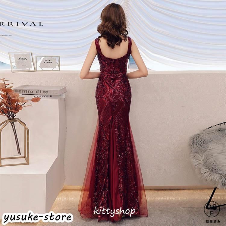 パーティードレス結婚式 ロングドレス イブニングドレスきれいめ