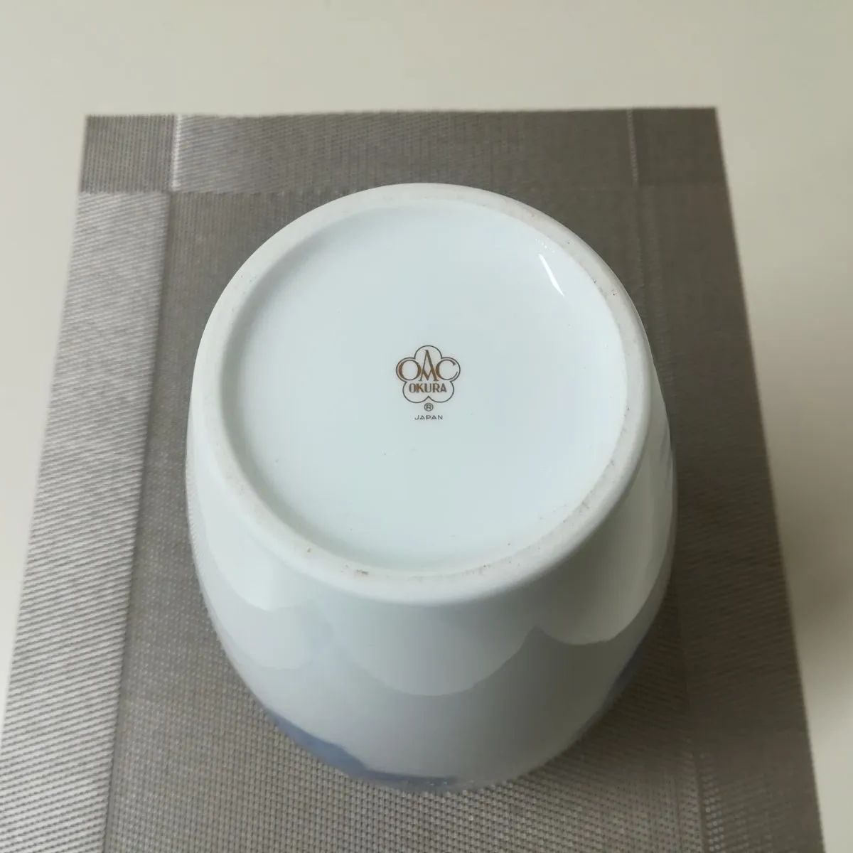 大倉陶園 ブルーローズ 花瓶 花器 フラワーベース 中古美品