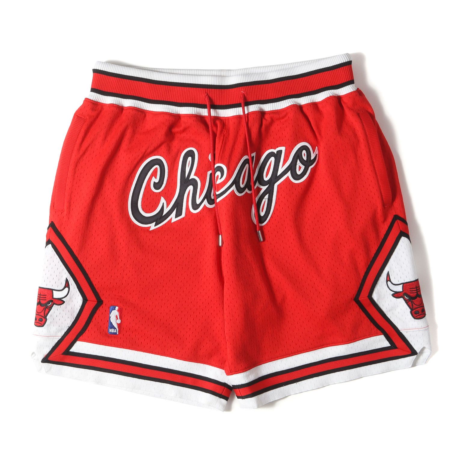 Just Don ジャストドン パンツ サイズ L MITCHELL-NESS NBA シカゴ ブルズ モデル バスケ ショーツ Chicago Bulls Shorts | レッド | ボトムス ショートパンツ バスパン メンズ