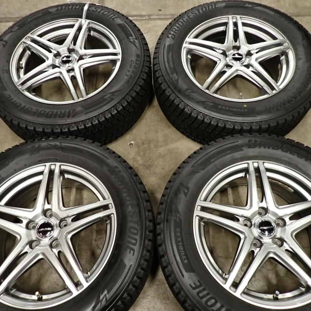 会社宛 送料無料 冬4本SET 225/65R17×7J 102Q ブリヂストン ブリザック DM-V3 2021年製  NO，F1573