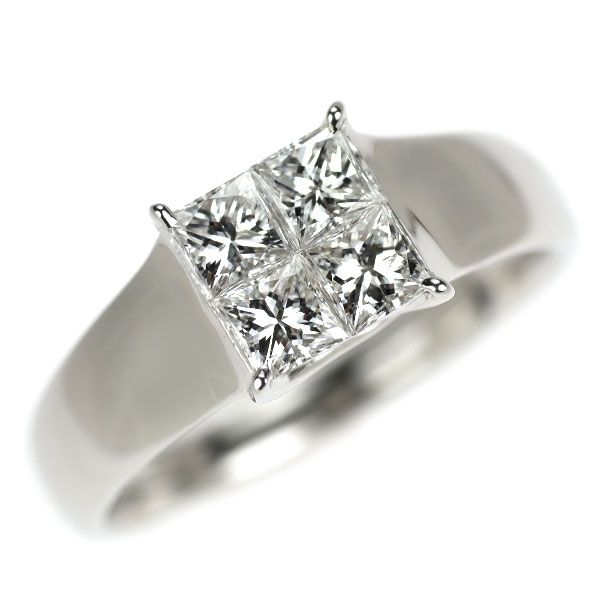 【やわらぎ】Pt900 プリンセスカット ダイヤモンド エタニティ リング 楽天市場】ハーフエタニティリング Pt900 プリンセスカット