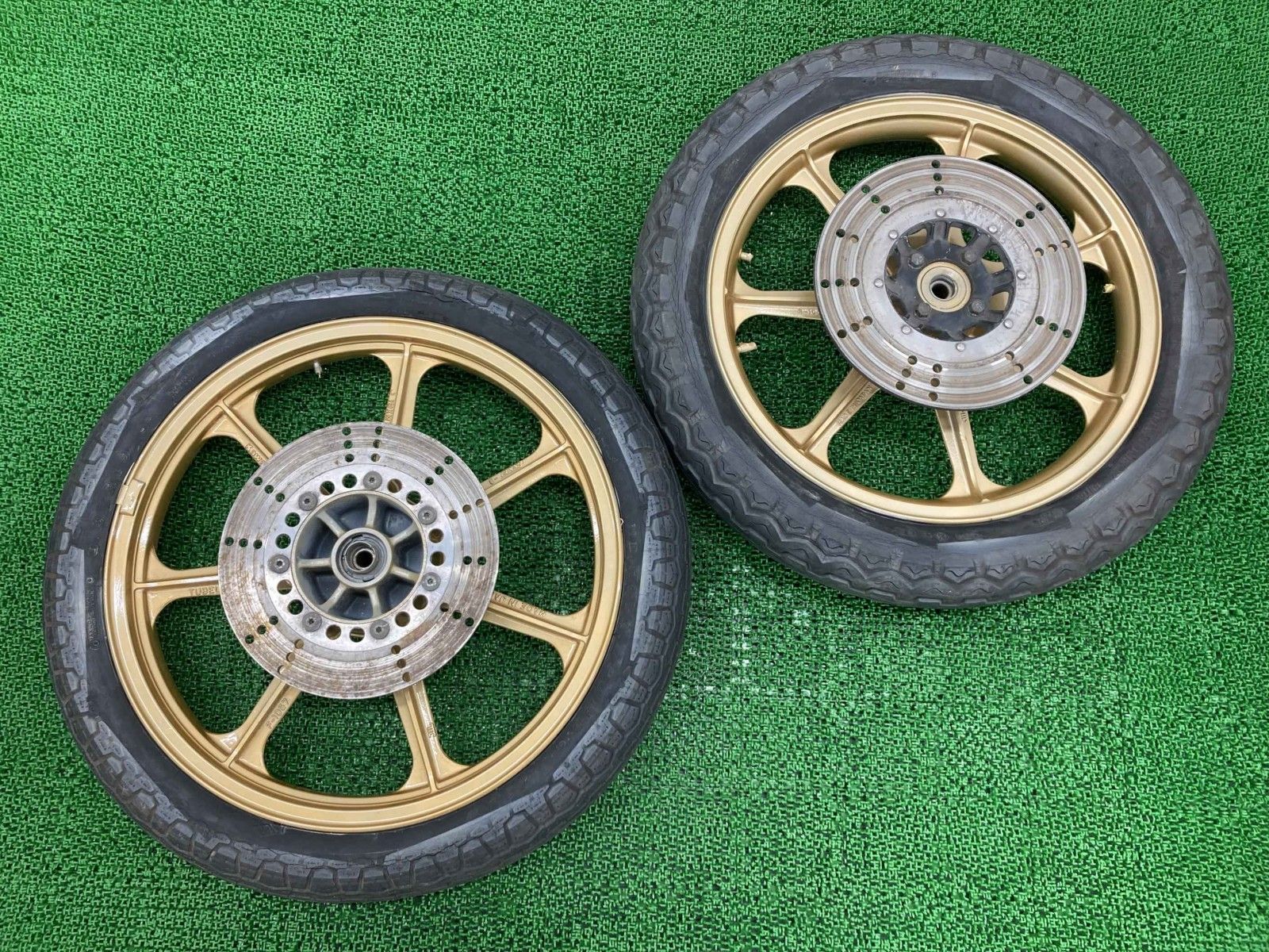 Z400FX ホイール 前後 F-1057/R-1030 カワサキ 純正 中古 バイク 部品
