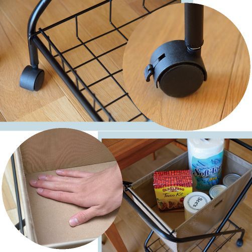 ランドリーバスケット キャスター付