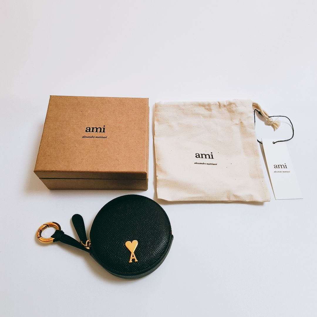 新品未使用】AMI PARIS ラウンド ウォレット 小銭入れ アミパリス