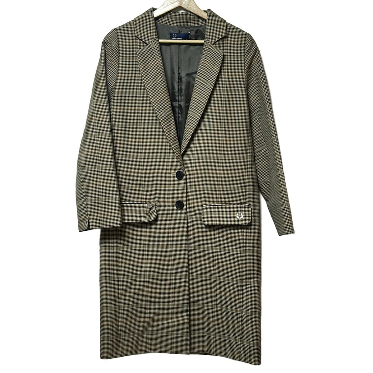 FRED PERRY(フレッドペリー) コート サイズ8 M レディース - ベージュ