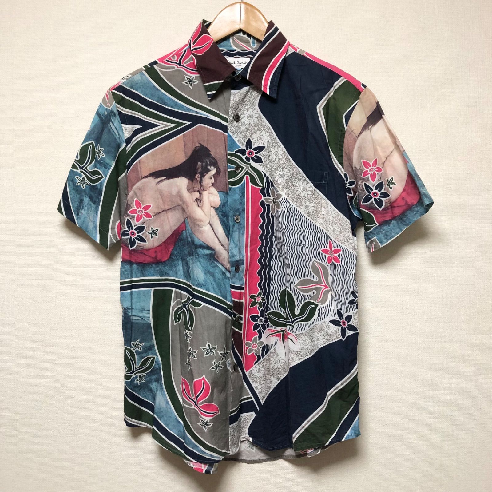 Paul Smith LONDON メンズL 半袖シャツ コットンシャツ アロハ