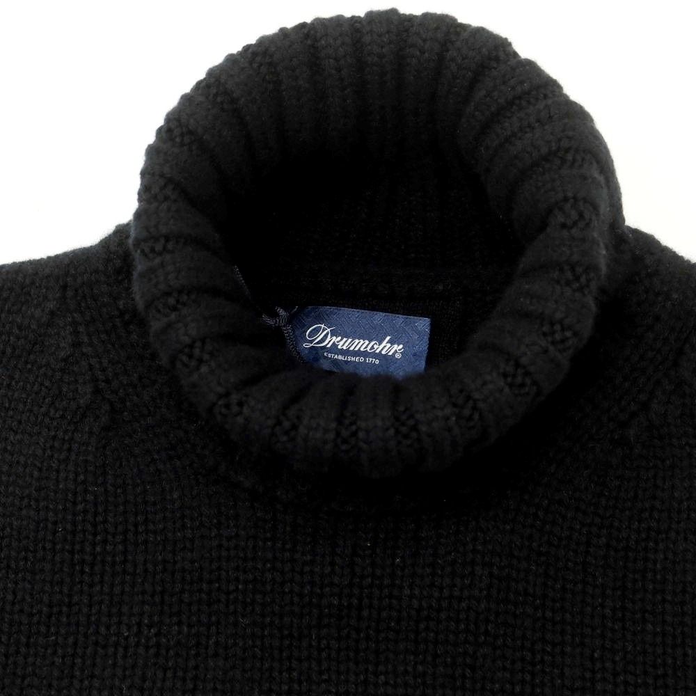 新品】ドルモア DRUMOHR ローゲージカシミヤ タートルネックニット  