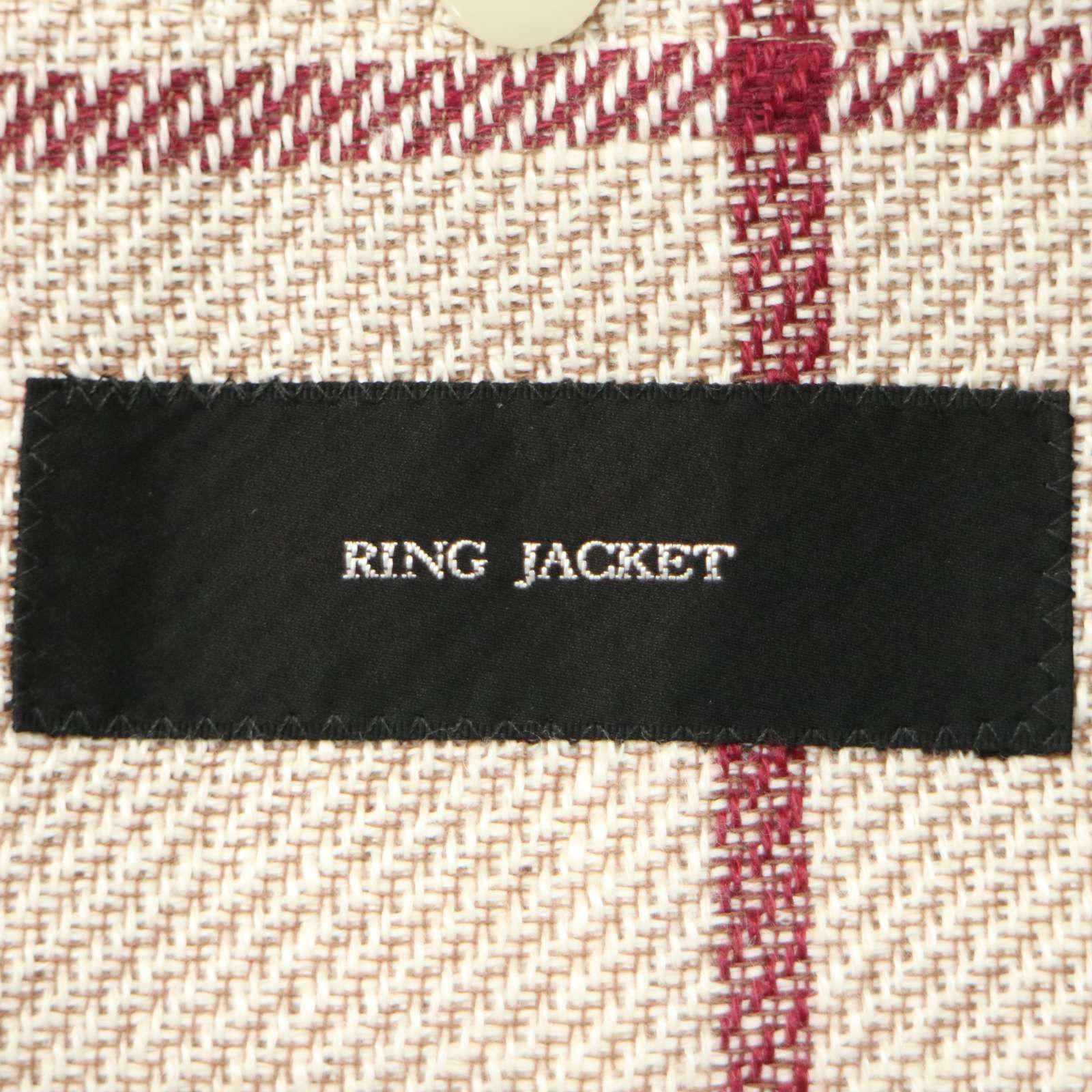 21SS☆ RING JACKET リングヂャケット 春夏☆ 麻 リネン ウィンドウ