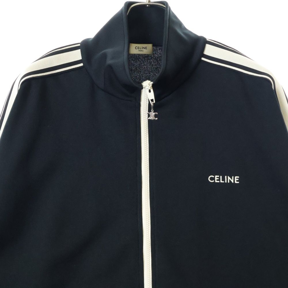 24ss セリーヌ　カレッジ　ダブルフェイス　ペースボール　テディジャケット CELINE (セリーヌ) 24SS ダブルフェイスジャージ トラックスーツ