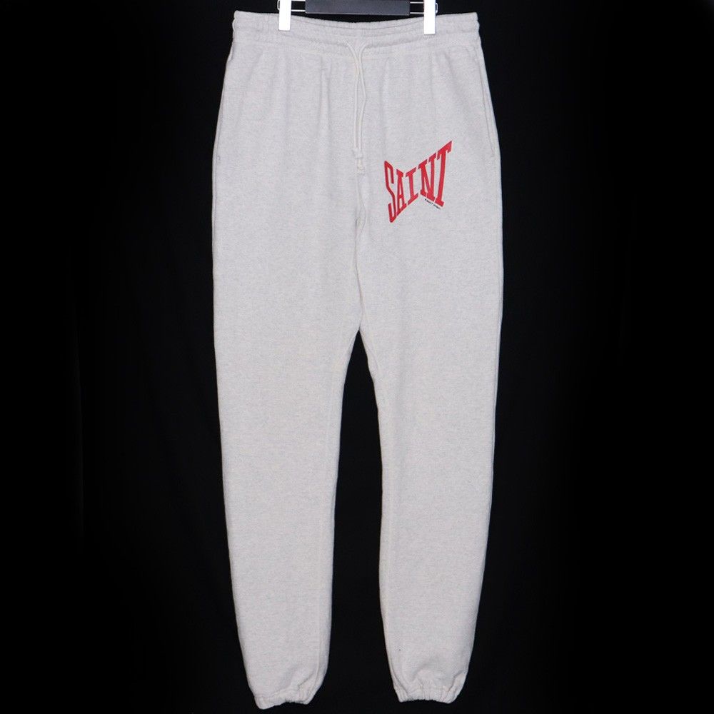 SAINT MICHAEL SWT PANTS LOGO Mサイズ グレー SM-A21-0000-038