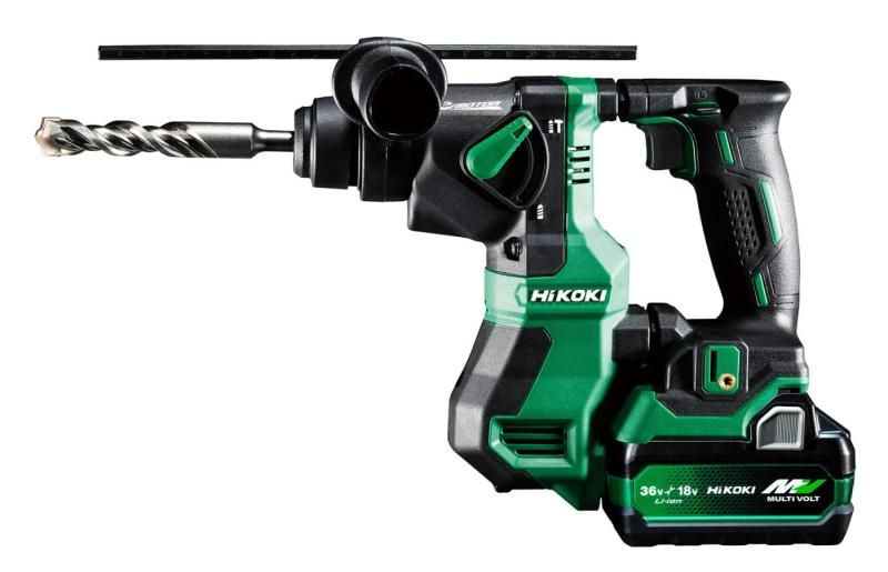 HiKOKI ハイコーキ 18V ロータリーハンマドリル DH18DPA バッテリー2個 充電器 ケース付 ワンハンドタイプ SDSプラスシャンク 最大穴あけ能力 コンクリート18mm DH18DP