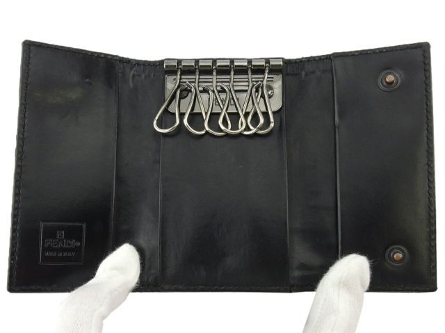 【FENDI】レザーキーケース 楽天市場】FENDI フェンディ ズッカ柄 6連キーケース レザー