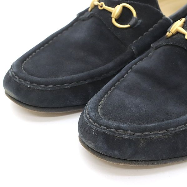 ランキング2025 広尾店】グッチ G 黒 ローファー ホースビットスエード GUCCI 靴