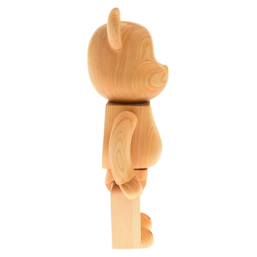 MEDICOM TOY - MEDICOM TOY メディコムトイ BE@RBRICK Karimoku Hinoki Cypress ベアブリック カリモク ヒノキサイプレス 400% フィギュア 人形 ブラウン MEDICOM TOY (メディコムトイ) BE@RBRICK Karimoku Hinoki
