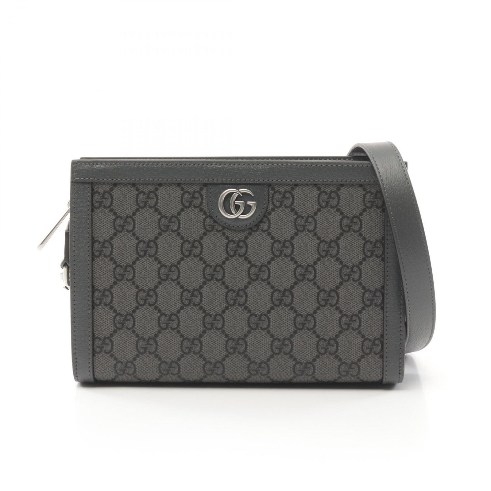 グッチ GUCCI ショルダーバッグ オフィディア スーパーミニバッグ 795467UULBN1244 グレー|ブラック PVCコーティングキャンバス レザー オフディア スーパーミニバッグ メンズ