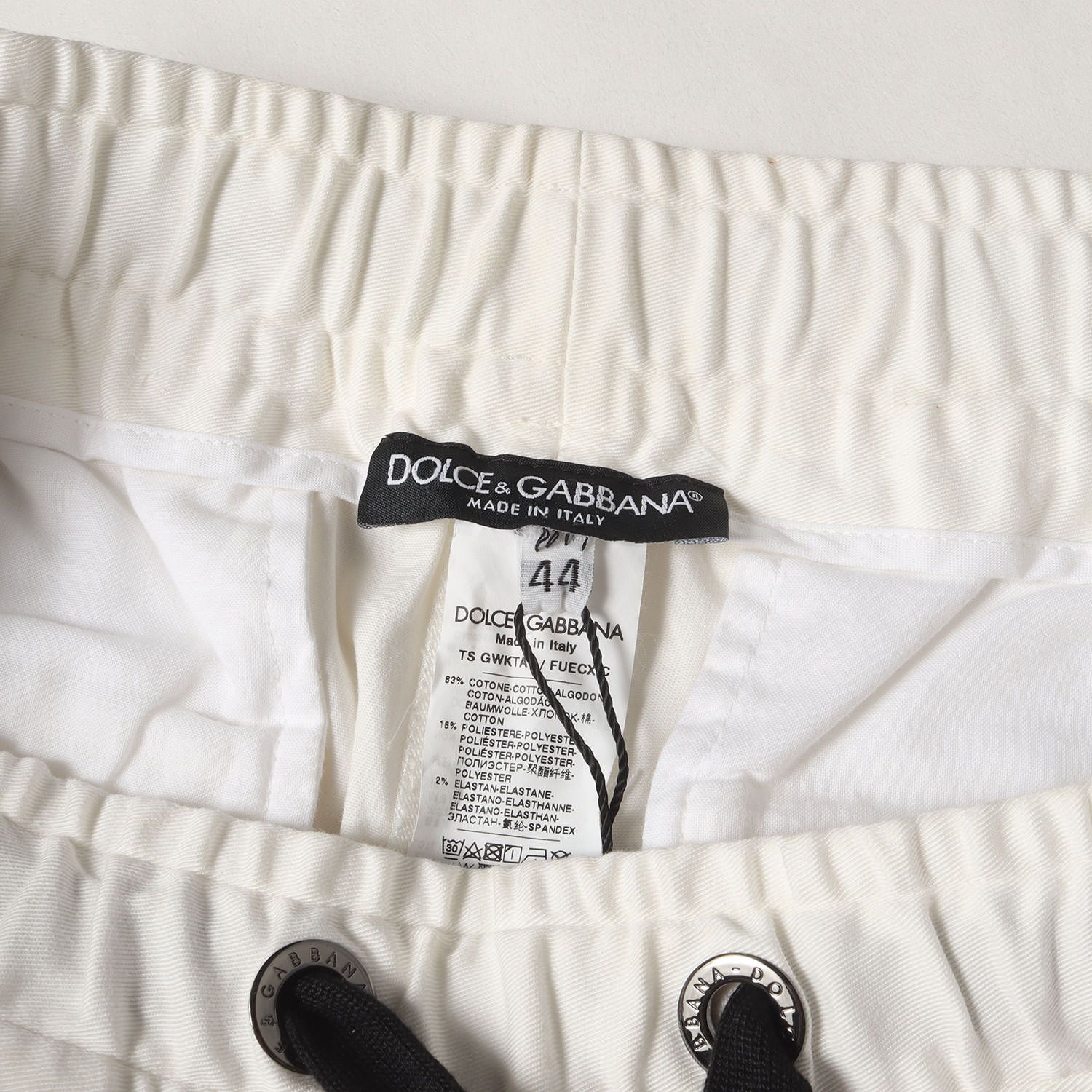 DOLCE&GABBANA ドルチェ&ガッバーナ パンツ ホワイト 迷彩 サイズ:44