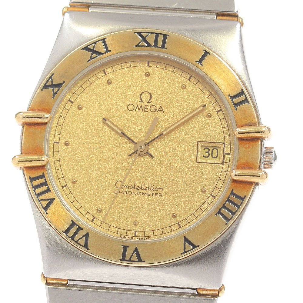 オメガ OMEGA コンステレーション デイト ハーフバー クォーツ メンズ_870150