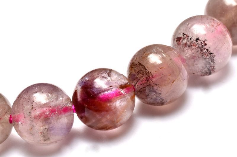 １点物 上質 マルチ スーパーセブン 8.5mm ブレスレット パワーストーン 天然石 _MA9476