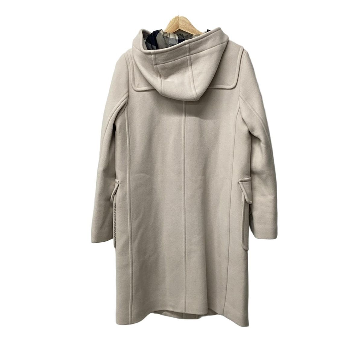 美品 ブルーレーベルクレストブリッジ ダッフルコート ウール 38 M ベージュ 美品 ブルーレーベルクレストブリッジ ダッフルコート ウール 38 S-M