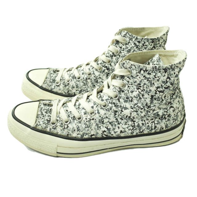 スニーカーCONVERSE ADDICT コンバースアディクト CHUCK TAYLOR MATERIAL HI チャックテイラー マテリアルハイ 1CK005 US8(26.5cm) GRANITE キャンバス グラニット柄 スニーカー シューズ【CONVERSE ADDICT】