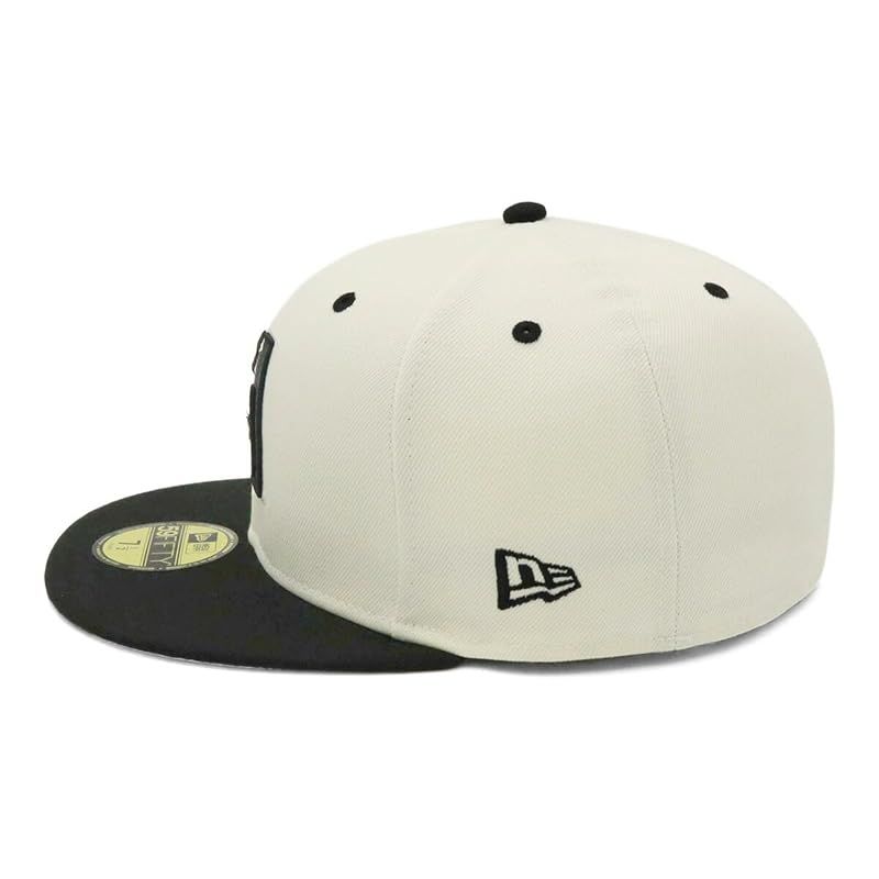 商品 ニューエラ キャップ 59 FIFTY ONSPOTZ別注 ARIクローム ブラック 7 5 8 2-Tone Color Chrome Black Side Patch Mlb Arizona Diamondbacks