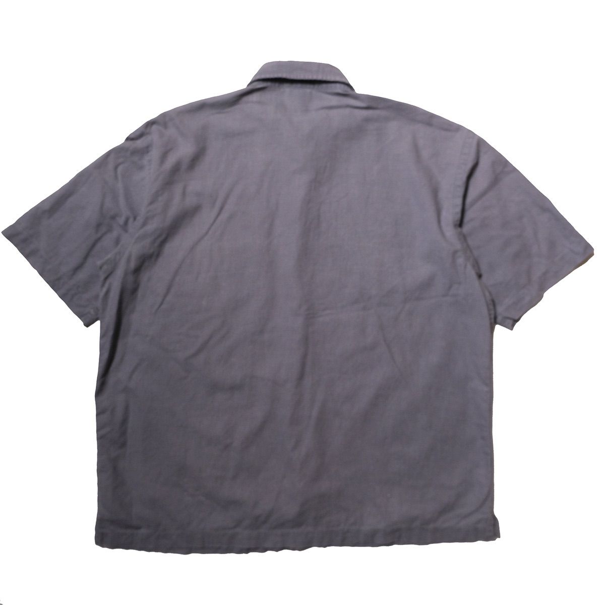 00s OLD GAP リネン100％ シャツ 半袖 麻 無地 アイボリー