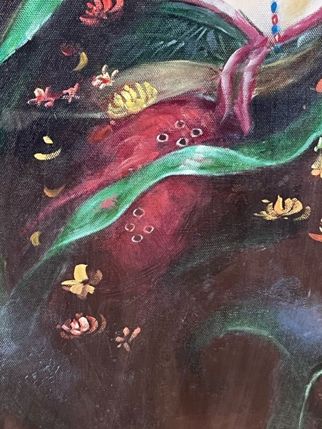 作者不詳 油彩 12号 大作 裸婦 美人画 中国画家 写実 リアリズム 細密