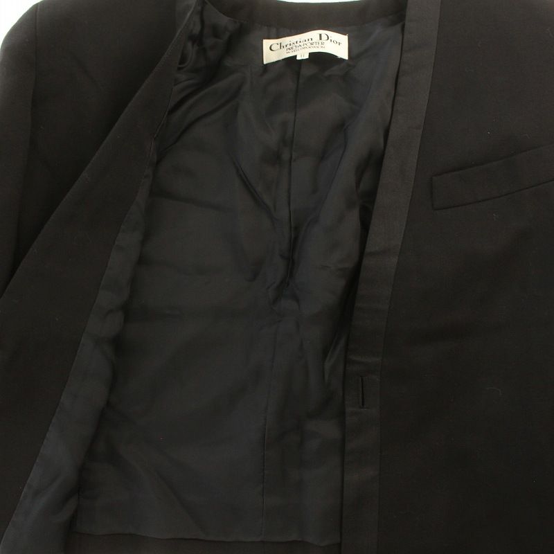 Christian Dior ブラックスーツセットアップ ベスト キュプラ F Christian Dior Black Jacket ○ Labellov ○ Buy and Sell