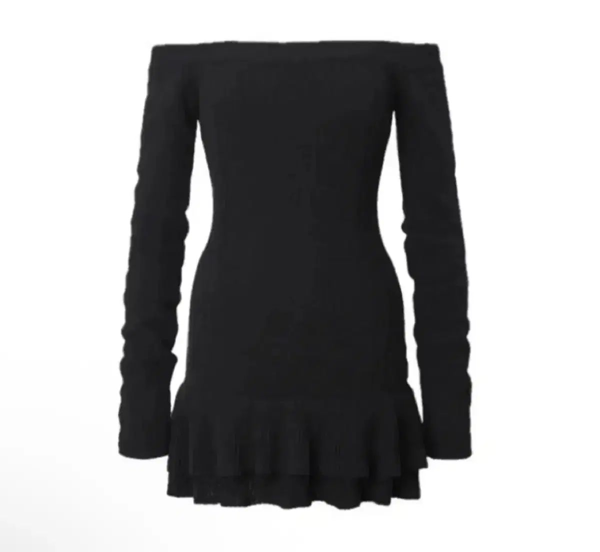 threetimes スリータイムズ ケーブルオフショルダー ワンピース s