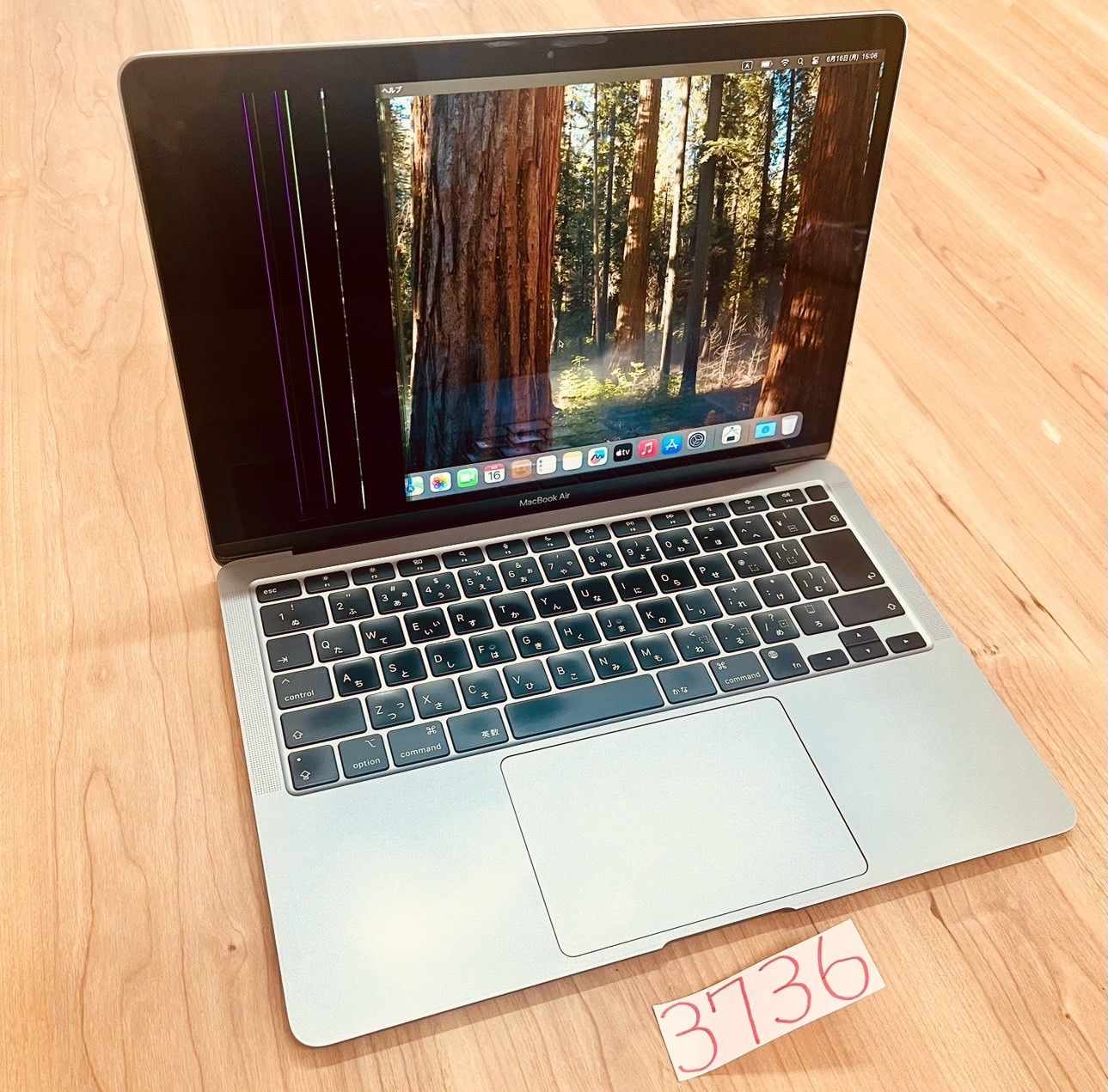 ジャンク MacBook Air 13インチ 2020 M1 管理番号3736