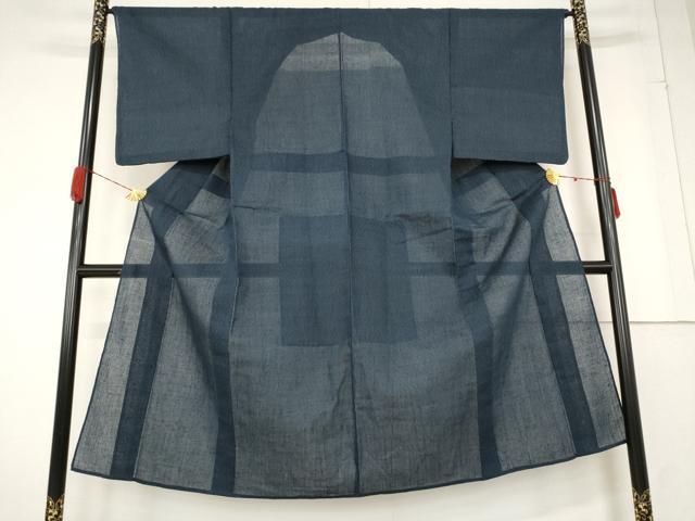 平和屋着物＊夏物 男性 紗紬 霞文 正絹 AABA6878st