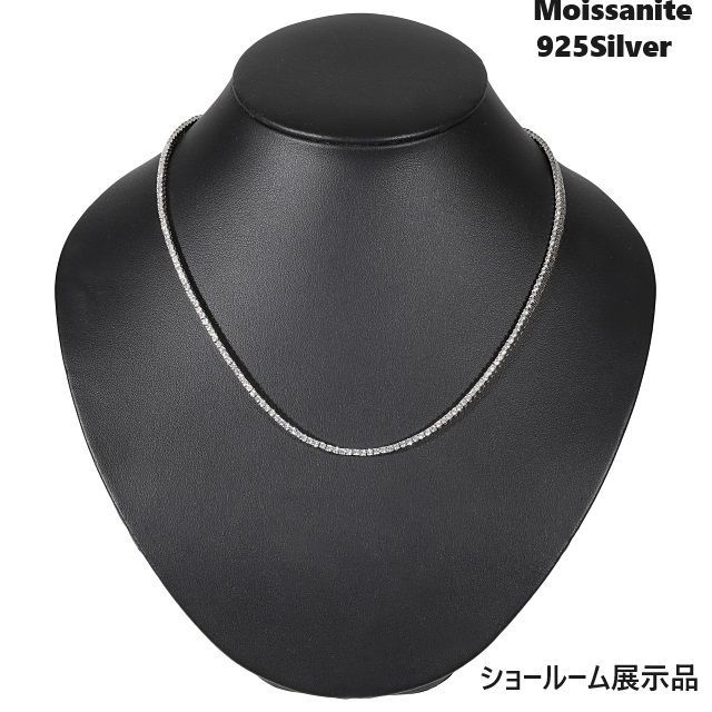 モアサナイト ネックレス Moissanite テニスネックレス シルバー 