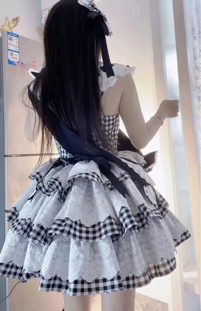 コスプレ 春夏のお出かけに~~チェック柄ミニフ