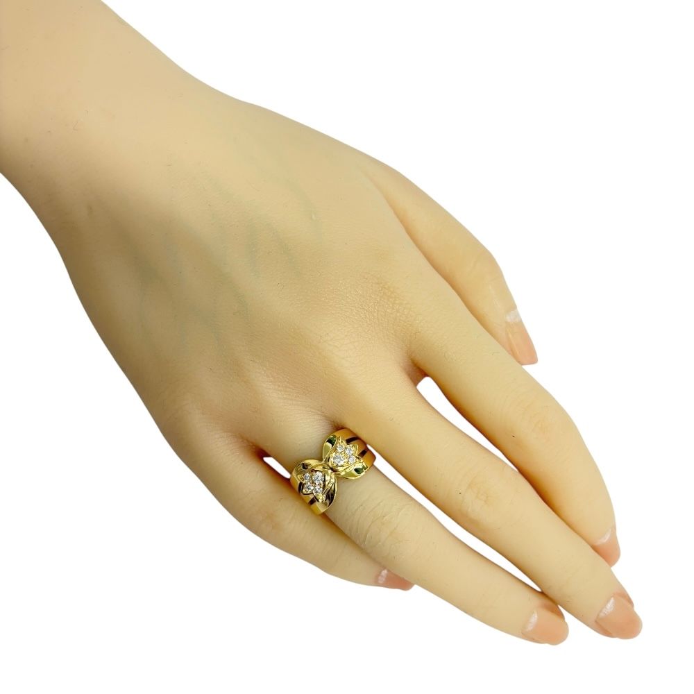 ディオール リング 指輪 11号 18金 K18イエローゴールド ダイヤモンド レディース Dior ディオール