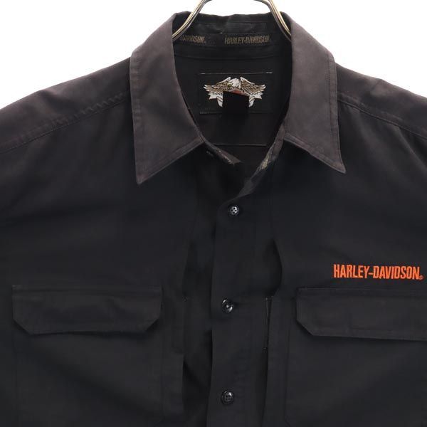 Harley Davidson 長袖シャツ ブラック バー＆シールドロングスリーブシャツ -ハーレーダビッドソン公式