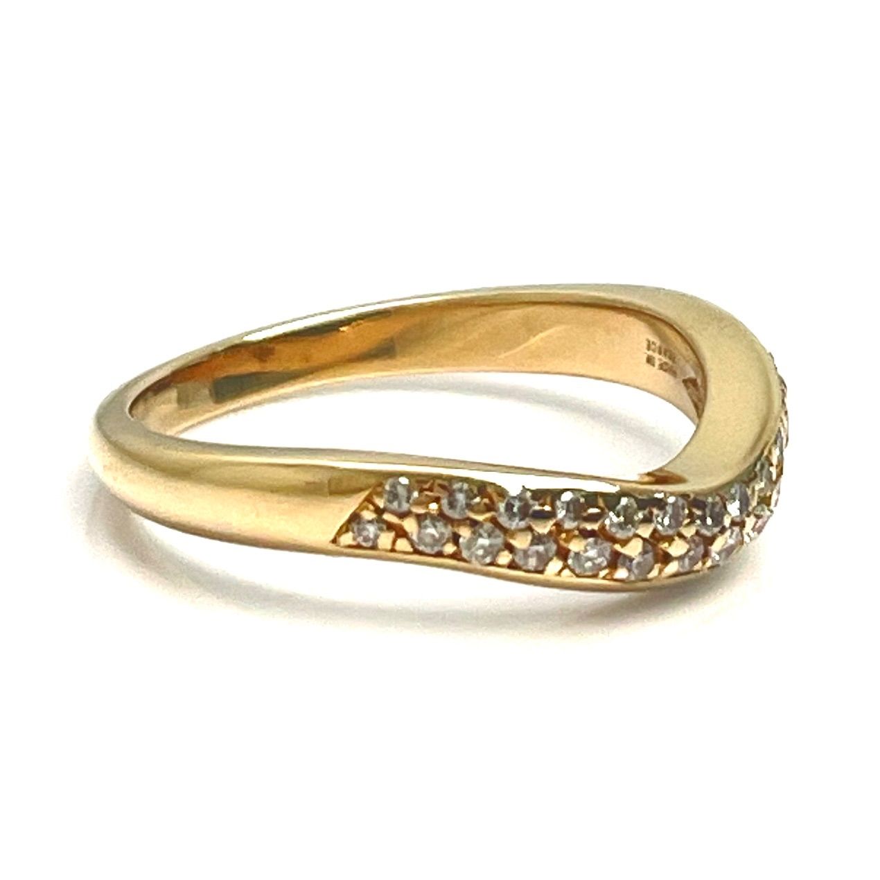 BVLGARI/ ブルガリ フェディ パヴェダイヤリング 750YG 10号