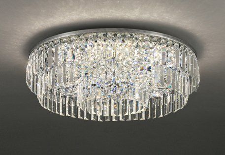 ●モデルルーム LED シャンデリア 天井照明 2025年 オーデリック クリスタルガラス OC 257 135BCR 定価32.7万 畑766