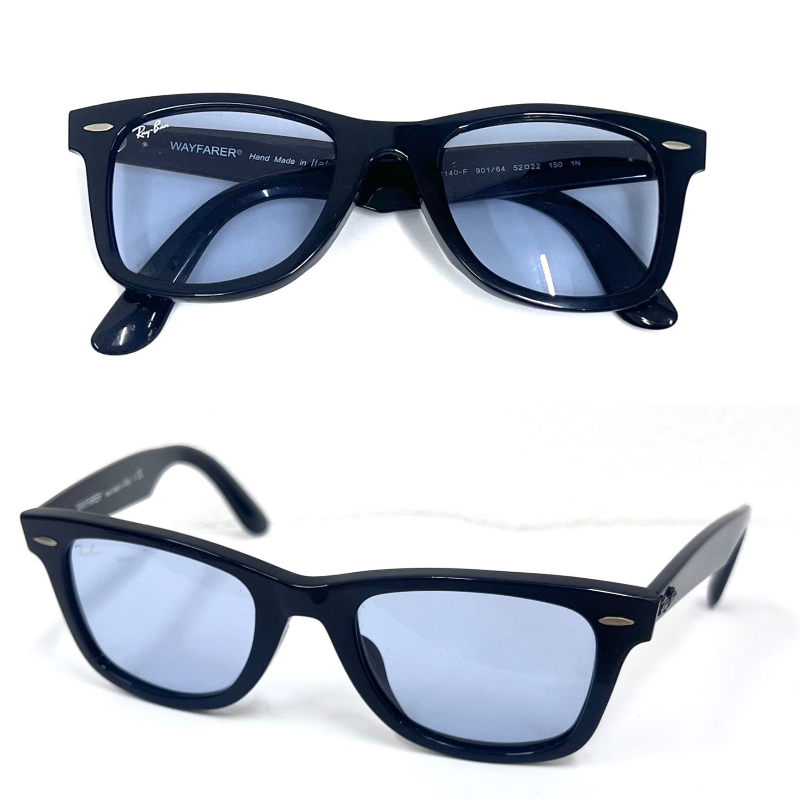 Ray-Ban RB2140 ブラック ブルーレンズ サングラス Ray-Ban レイバン サングラス ライトブルー ライトカラー