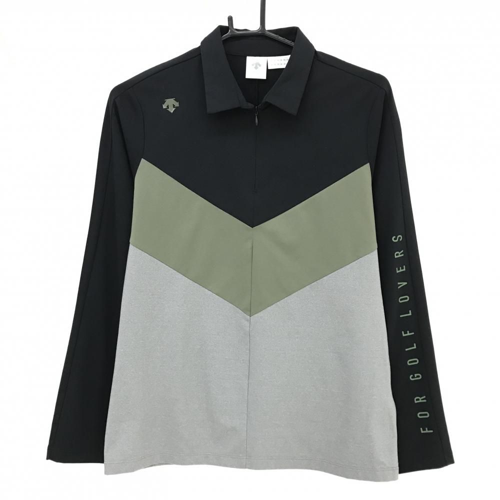 DESCENTE GOLF デサントゴルフ中田英寿 長袖ポロシャツ ホワイト系 L