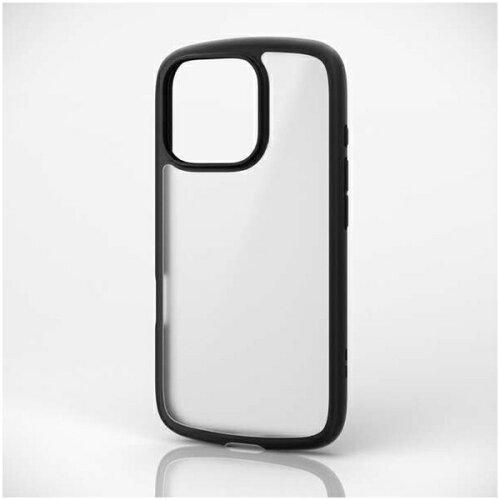 【新品・5営業日で発送】iPhone16Pro／タフスリムライトケース／背面シルキークリア／ブラック(PM-A24CTSLFCSBK)