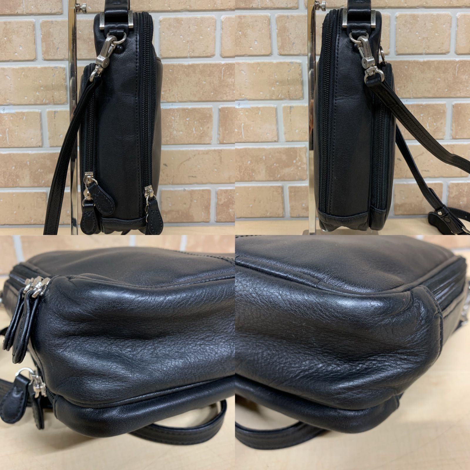mila schon ミラショーン レザーショルダーバッグ ブラック 美品 63 mila schon ミラショーン ショルダーバッグ ブラック - メルカリ
