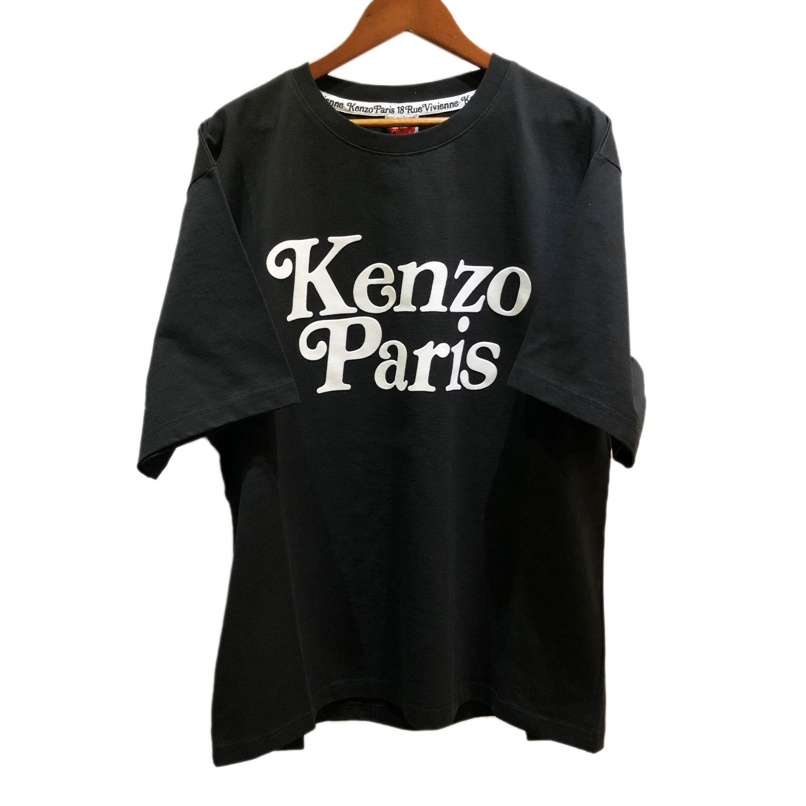 KENZO ケンゾー BY VERDY OVERSIZE TSHIRT オーバーサイズ ロゴ Tシャツ ブラック FE55TS1914SY - メルカリ