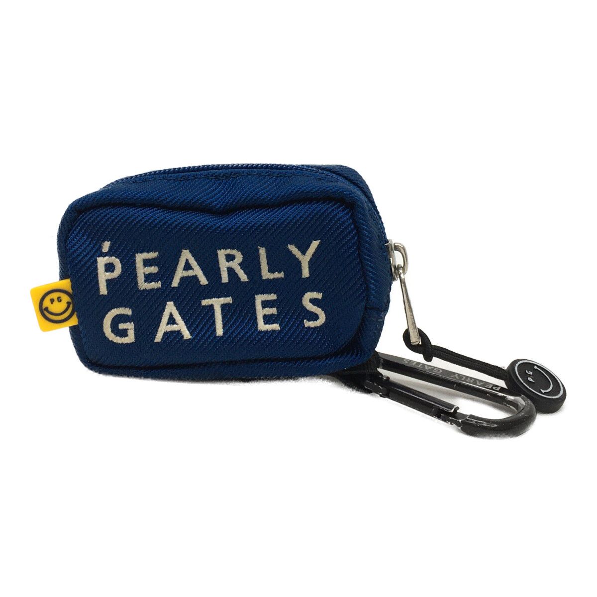 パーリーゲイツ 新品未使用 マーカー & ボールホルダー おまけ 中古 ポーチ 中古 パーリーゲイツ PEARLY GATES ボールポーチ 明るめネイビー
