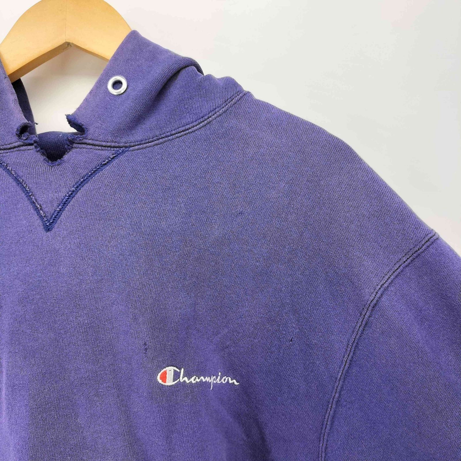 チャンピオン Champion 90s 青刺繍タグ ロゴ刺繍 プルオーバー