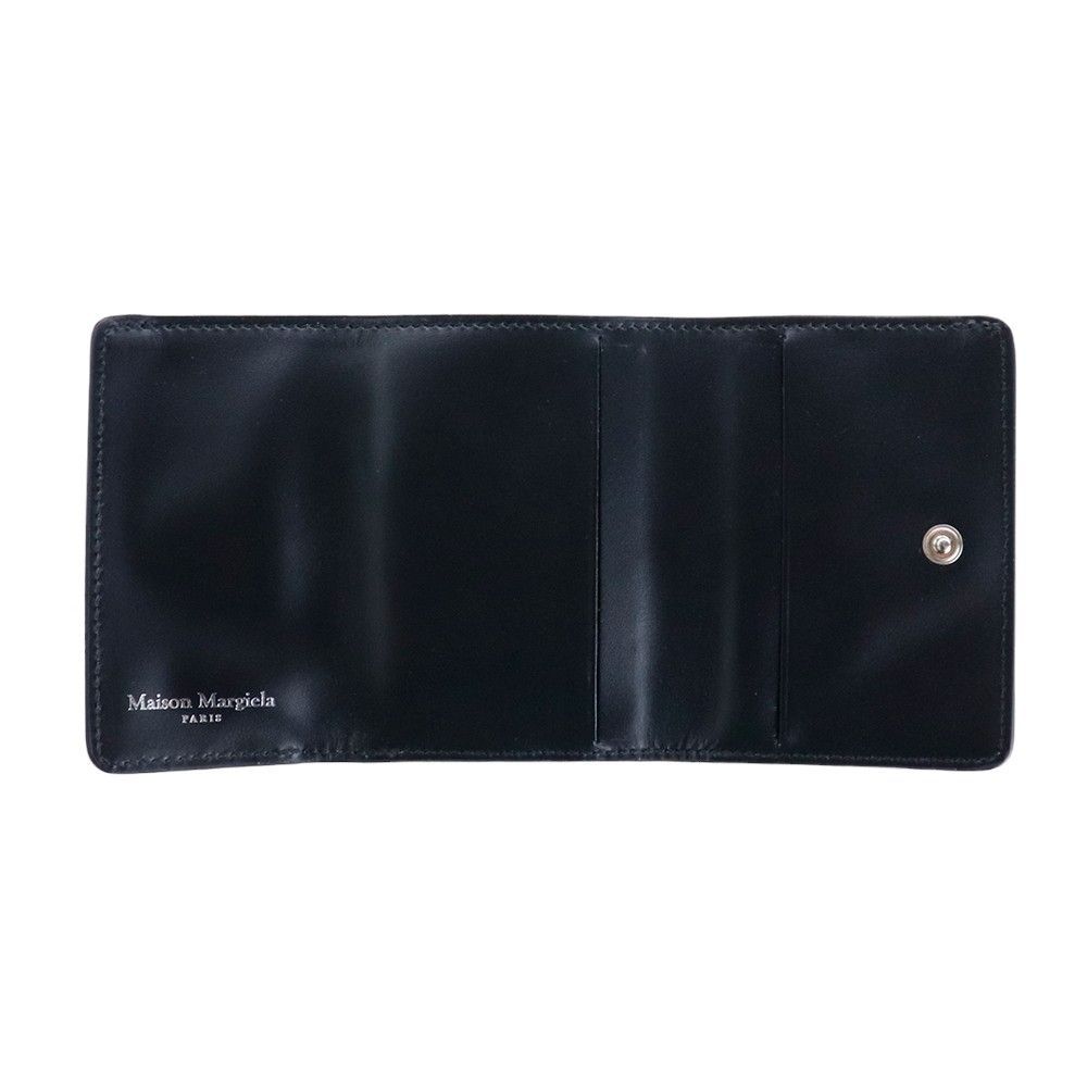 メゾンマルジェラ 財布 三つ折り Maison Margiela SA2UI0005 P4745 T8013 BLACK ブラック 4ステッチ レザー 本革 4STITCH TRI-FOLD WALLET コンパクトウォレット