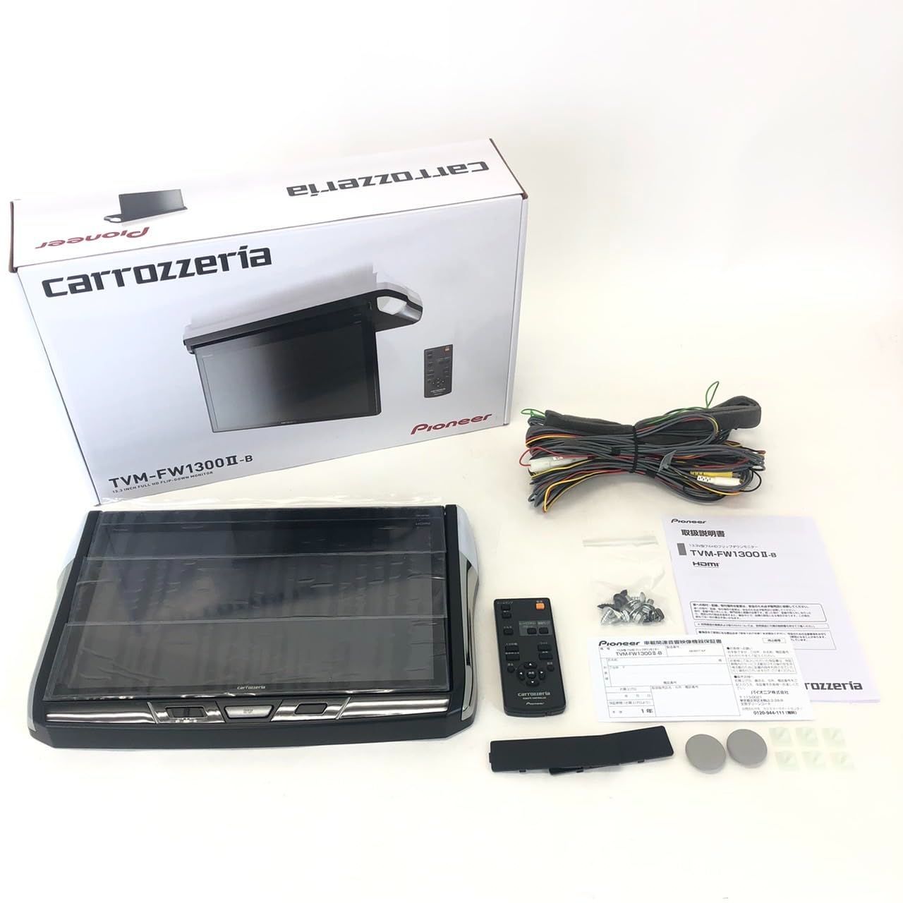 高品質、低価格。 Pioneer フリップダウンモニター TVM-FW1300-2-B 13.3インチ ブラック カロッツェリア No2199 日本的な